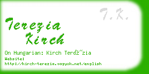 terezia kirch business card